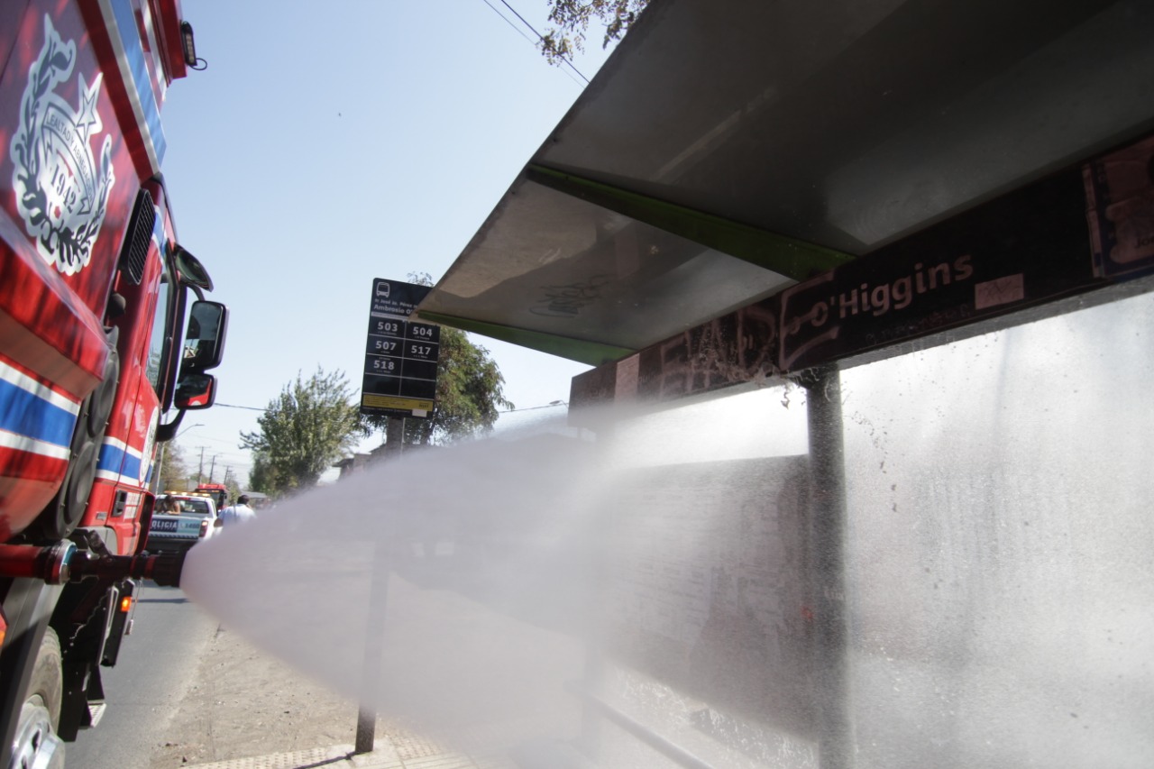 Sanitizado de paraderos