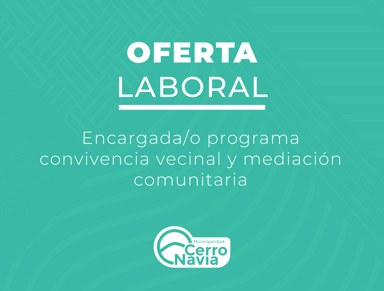 oferta laboral cerro navia