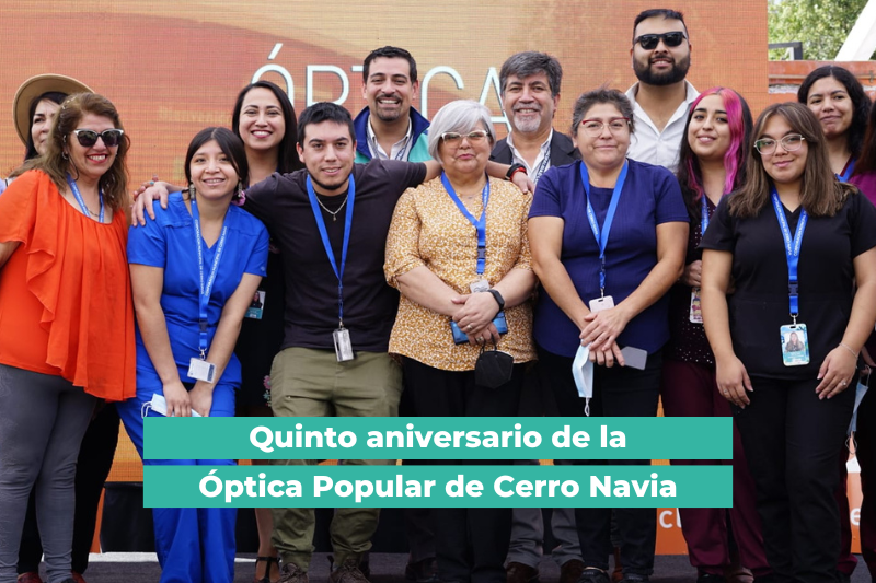 Quinto aniversario de la Óptica Popular de Cerro Navia
