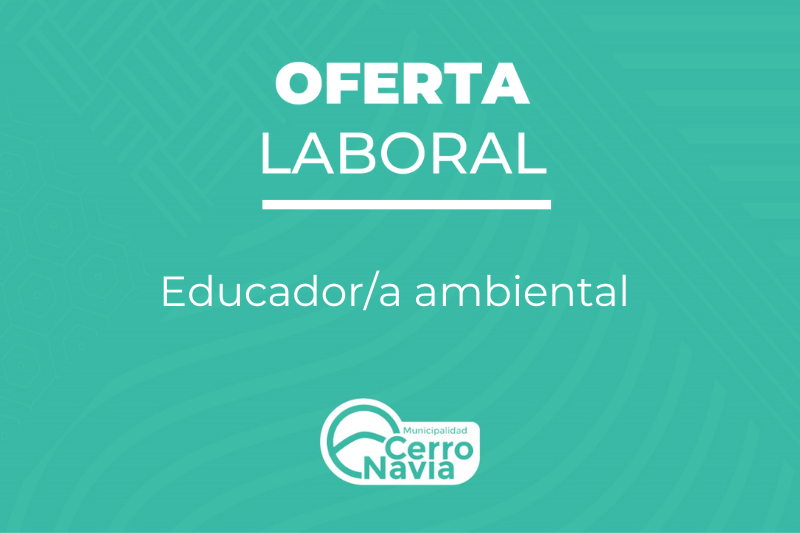 Oferta laboral para el cargo de Educador/a ambiental 
