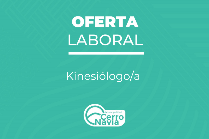 Oferta laboral para el cargo de Kinesiólogo/a