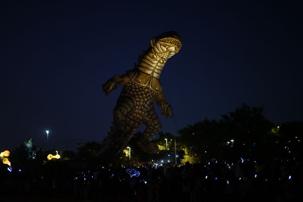 Lagarto Saurian en el Parque La Hondonada de Cerro Navia