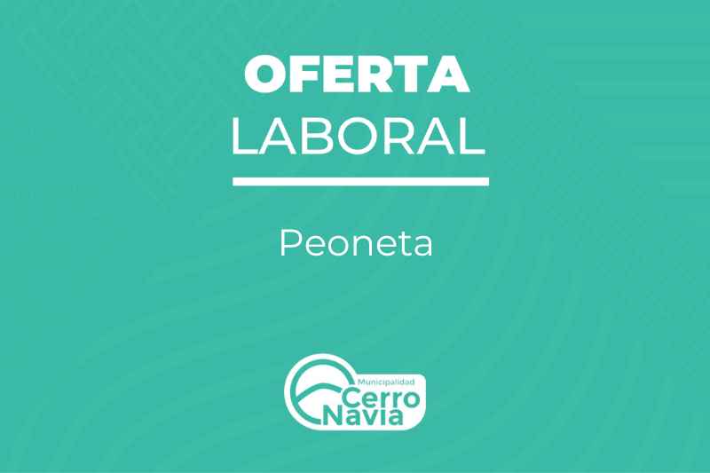 Oferta laboral para el cargo de Profesional de Peoneta