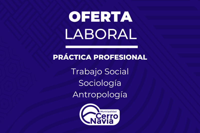 Oferta prácticas profesionales Trabajo Social, Sociología y Antropología