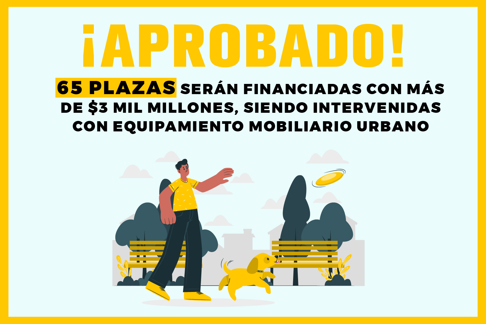 ¡Aprobada la adquisición de mobiliario urbano para 65 plazas de Cerro Navia!