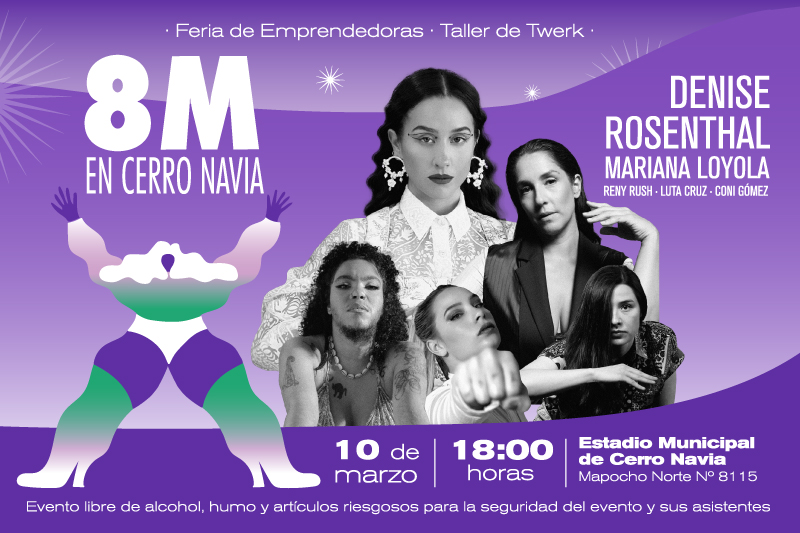 ¡El 8M se conmemora en Cerro Navia!