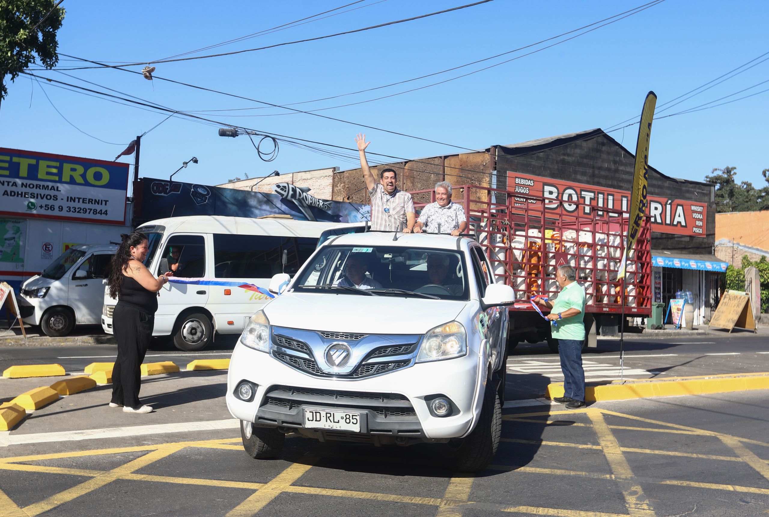 Finalizada la pista de desaceleración acceso Villa Santa María Cerro Navia