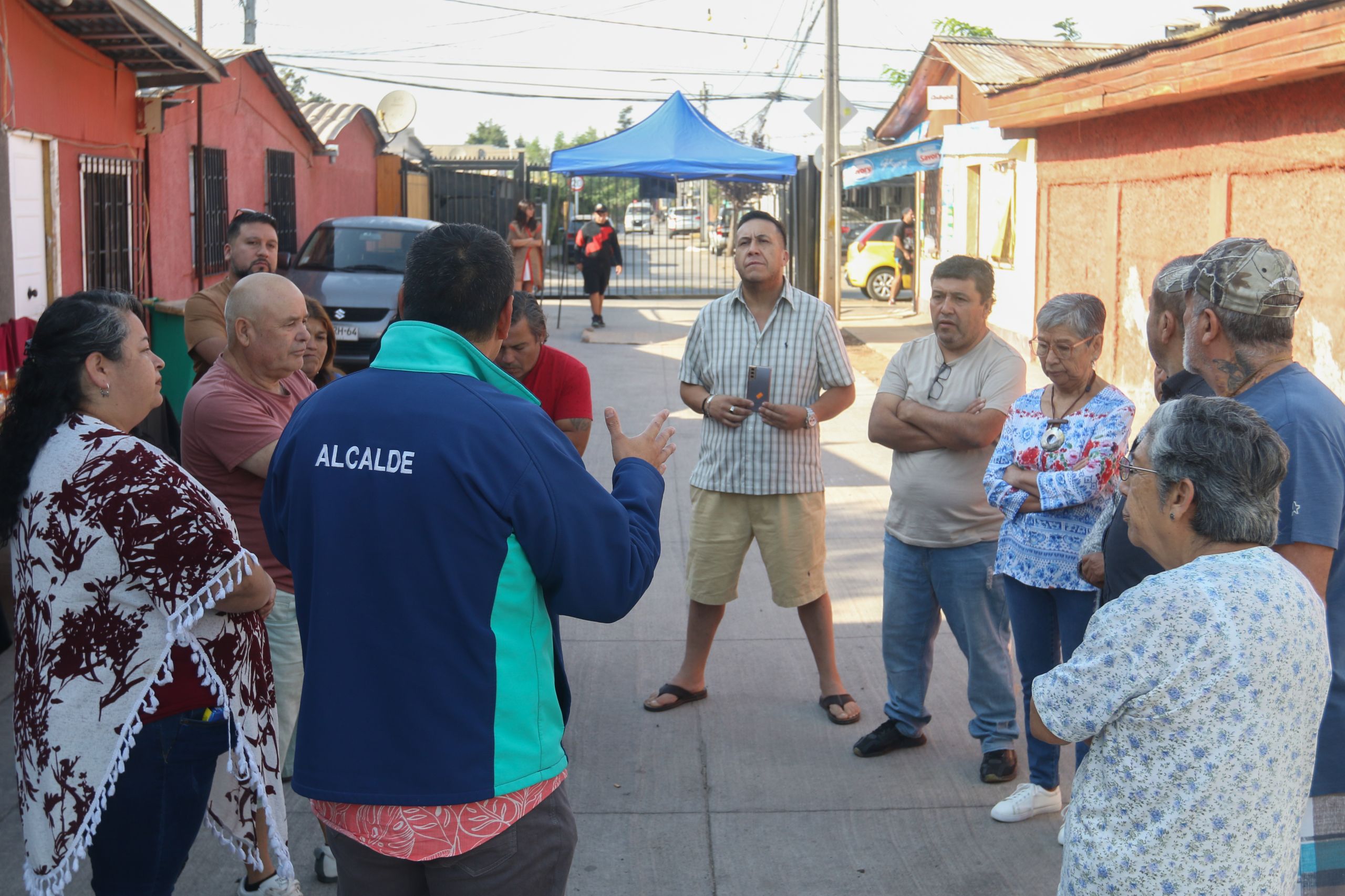 Inauguración del primer cierre de pasaje colaborativo Cerro Navia