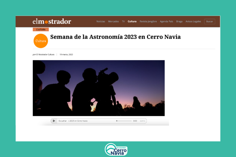 Semana de la Astronomía 2023 en Cerro Navia