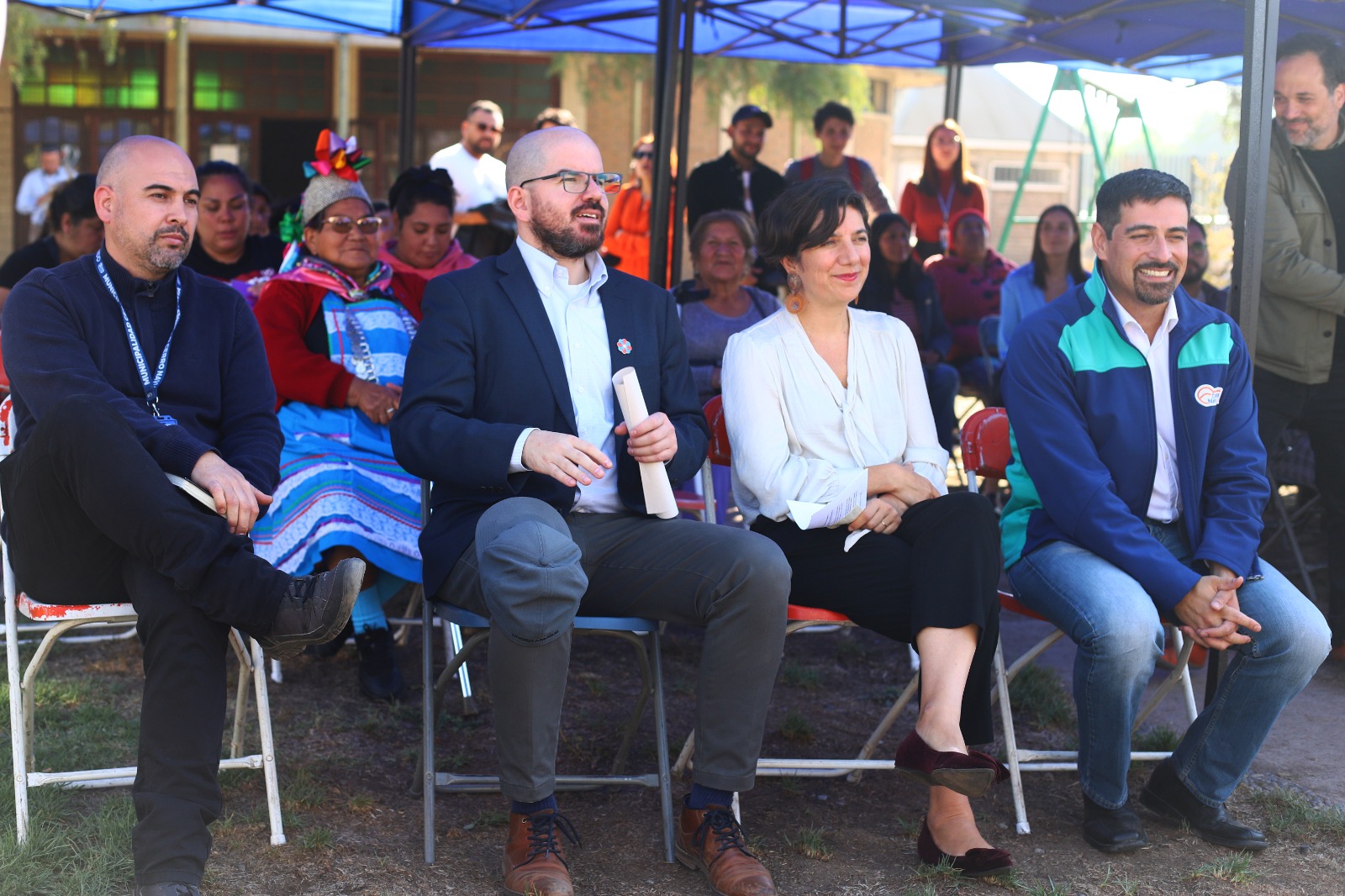 Aisén Etcheverry y Giorgio Jackson Ministros presentan Concurso Nacional Ciencia Pública de Proyectos Comunitarios en Cerro Navia