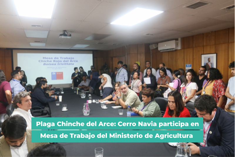 Cerro Navia participa en Mesa de Trabajo del Ministerio de Agricultura