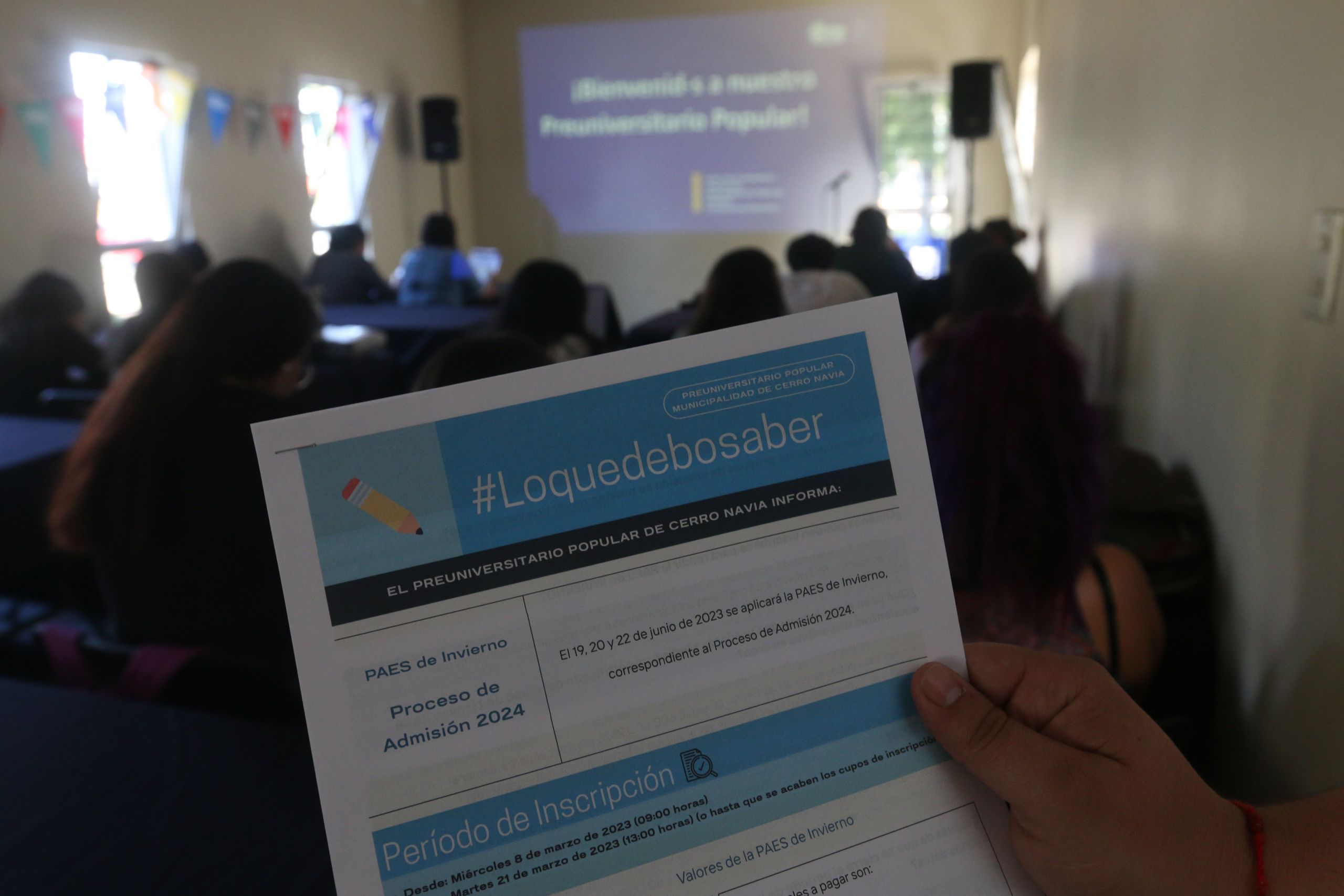 Prepara la Prueba de Acceso a la Educación Superior en el Preuniversitario Popular de Cerro Navia