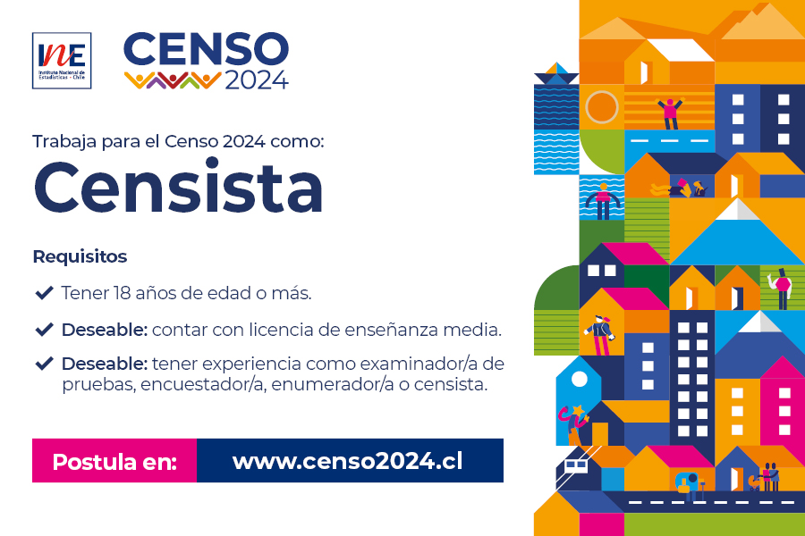 ¡Nueva postulación para trabajar en el CENSO 2024!