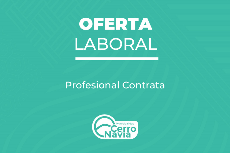 Oferta laboral para proveer cargo de Profesional Contrata