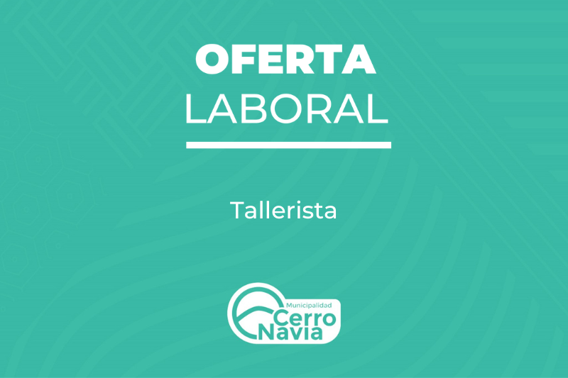 Oferta laboral para proveer el cargo de Profesional Tallerista