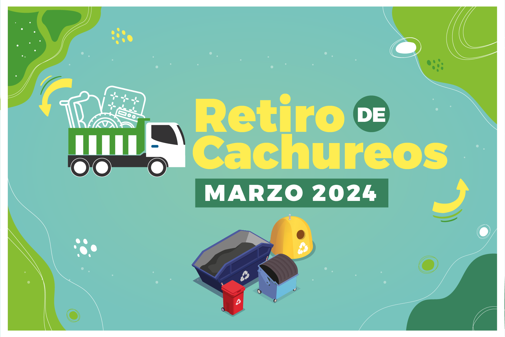 ¿Necesitas botar cachureos? Revisa el calendario de retiros de marzo