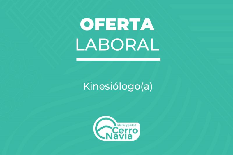 Oferta laboral para proveer el cargo de Profesional Kinesióloga/o