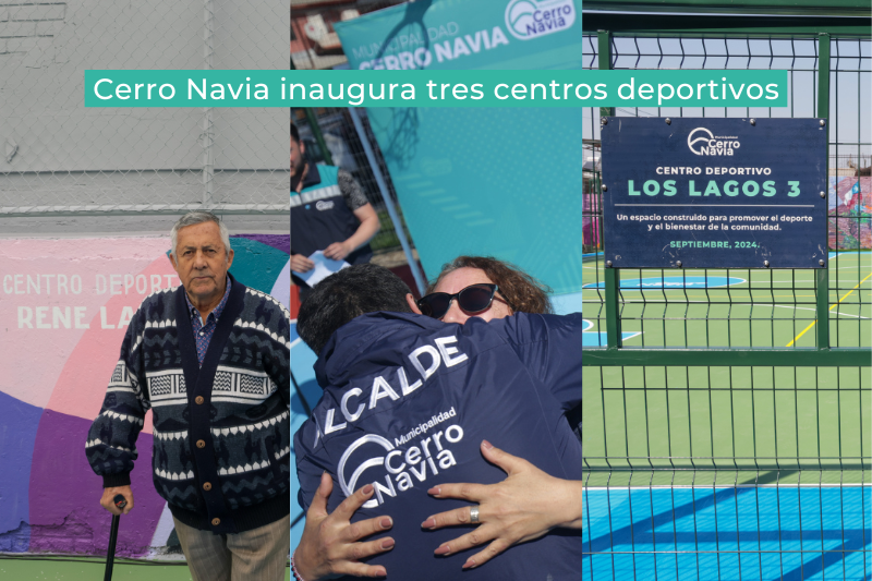 Cerro Navia inaugura tres centros deportivos