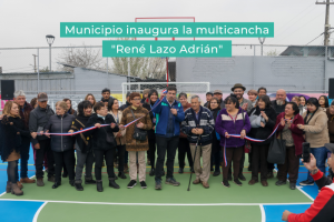 Municipio inaugura la multicancha "René Lazo Adrián"
