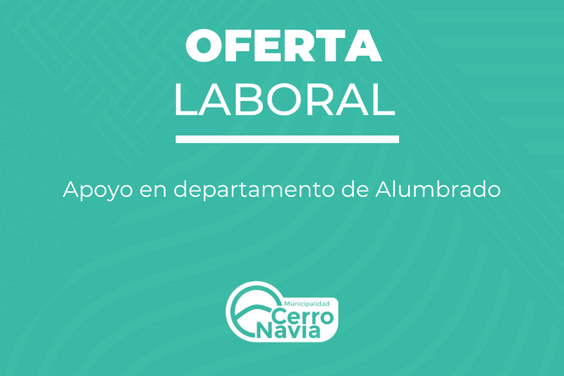 Apoyo en departamento de Alumbrado