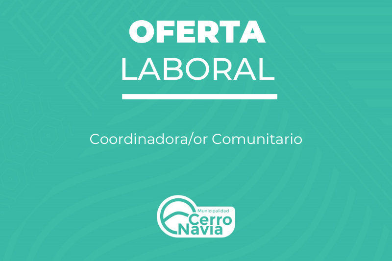 Coordinadora/or Comunitario