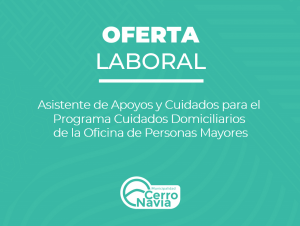 Asistente de Apoyos y Cuidados para el Programa Cuidados Domiciliarios de la Oficina de Personas Mayores